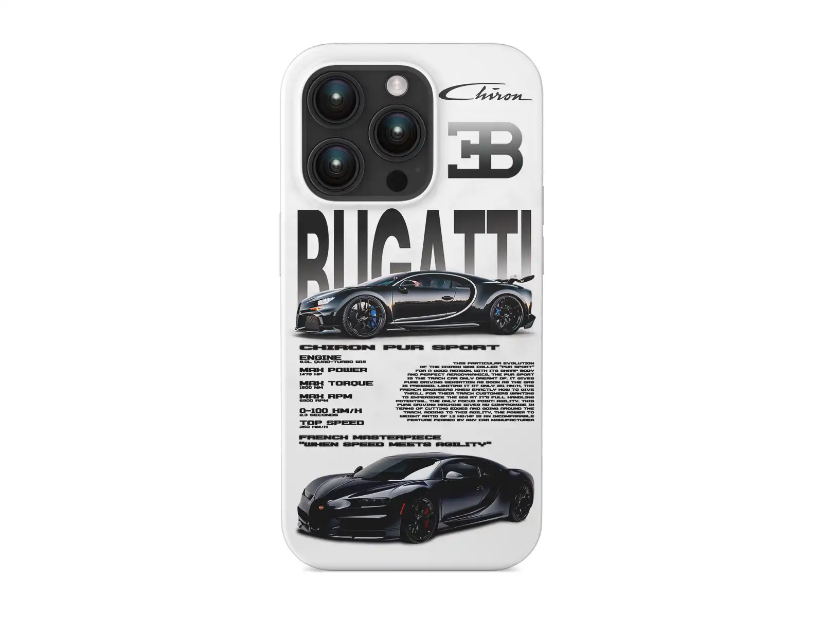 Bugatti iPhone Silicone Case High-End Series 